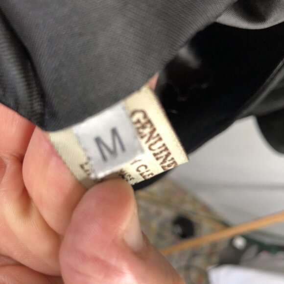 Casini Firenze Leather Coat Womens Medium Black  Italian Buttery Goth Western - Picture 8 of 16